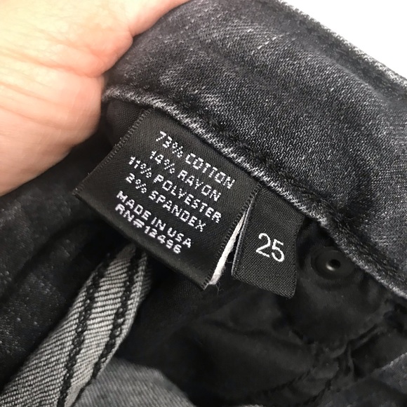 Parker smith twisted seam black gray frayed jeans - Picture 6 of 6